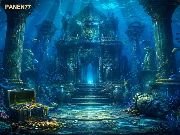 Ilustrasi Gold Toad Fishing dalam nuansa hiburan arkade digital